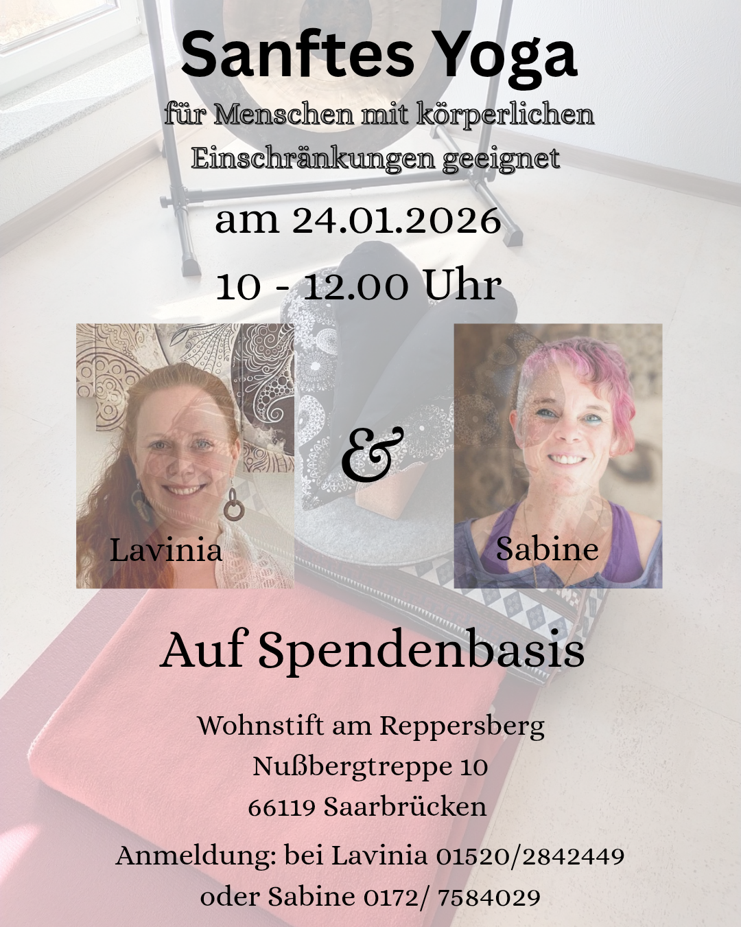 Sanftes Yoga - mit Sabine & Lavinia