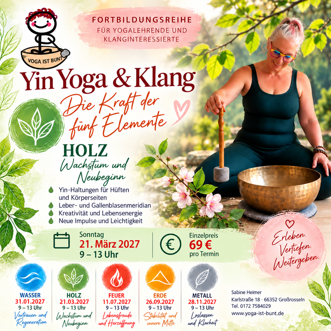 Yin Yoga & Klang - Element Holz - Fortbildung