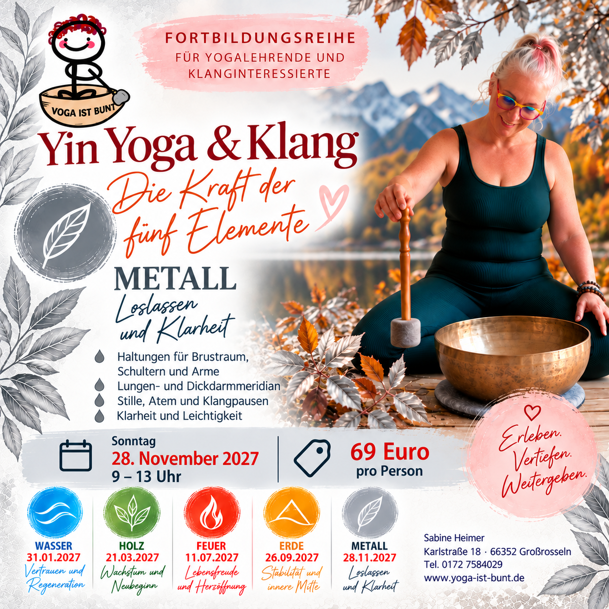 Yin Yoga & Klang - Element Metall - Fortbildung