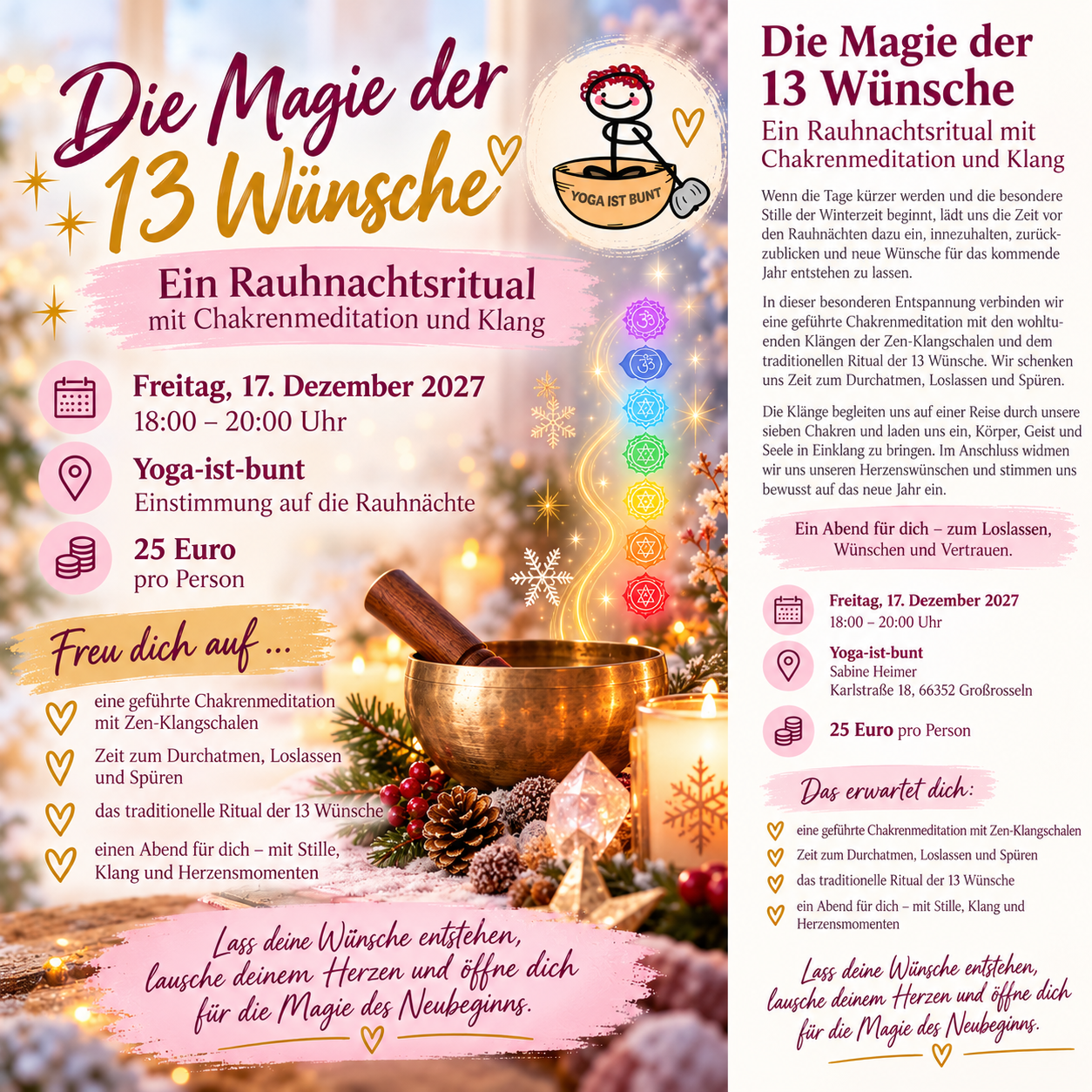 Die Magie der 13 Wünsche - Ein Rauhnachtsritual - Entspannung