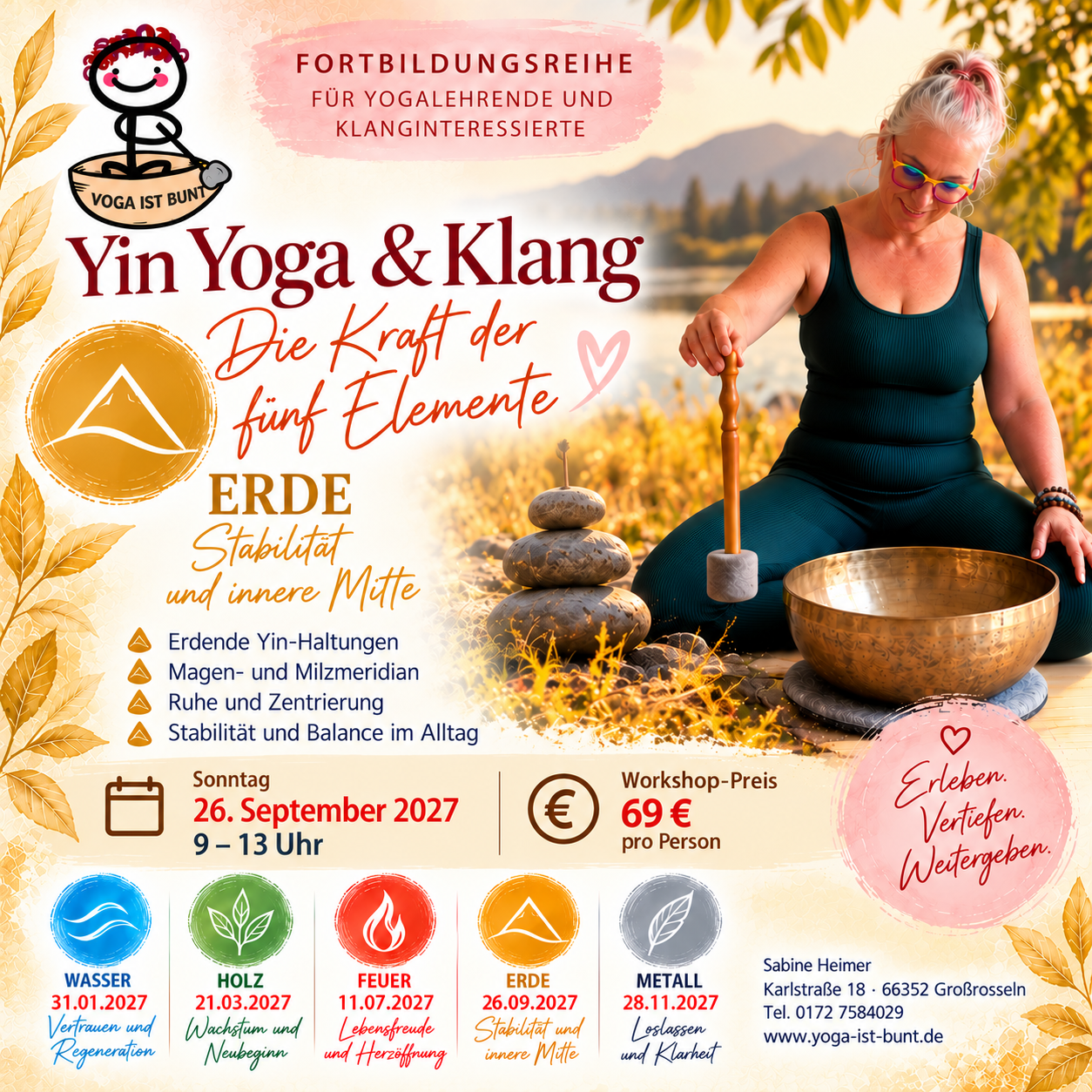 Yin Yoga & Klang - Element Erde - Fortbildung